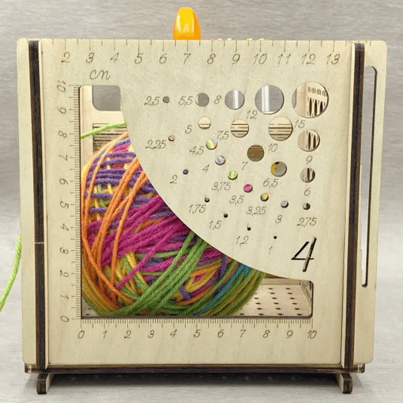 Lisslune | All-in-one wood yarn bowl - Multifunctional knitting tool