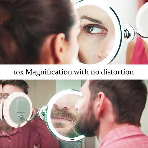 Lisslune | 10x magnification LED illuminated makeup mirror
