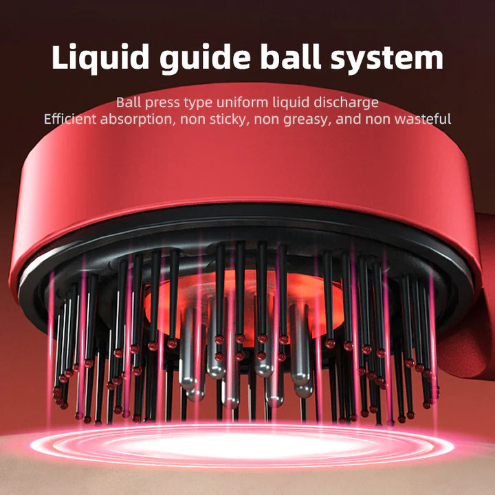 Lisslune | Scalp Massaging Brush with Red Light Therapy | Promotes Hair Growth & Relieves Scalp Tension for Healthier Hair