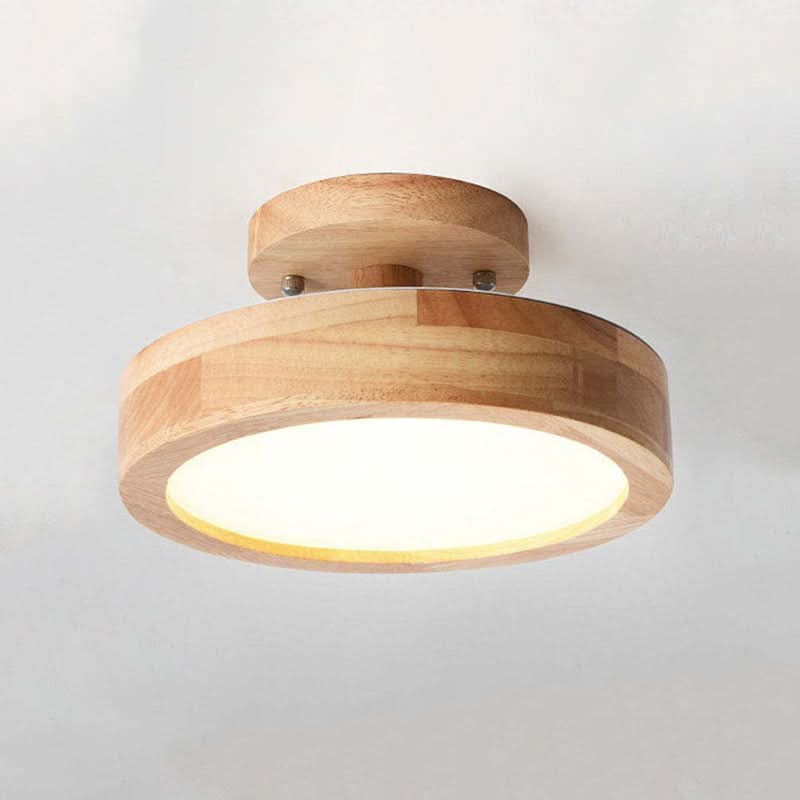 Lisslune | Modern Wood LED Ceiling Light with Dimmable Function