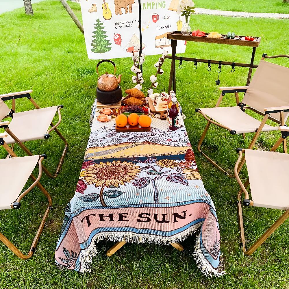 Lisslune | Boho Sun Tapestry Blanket