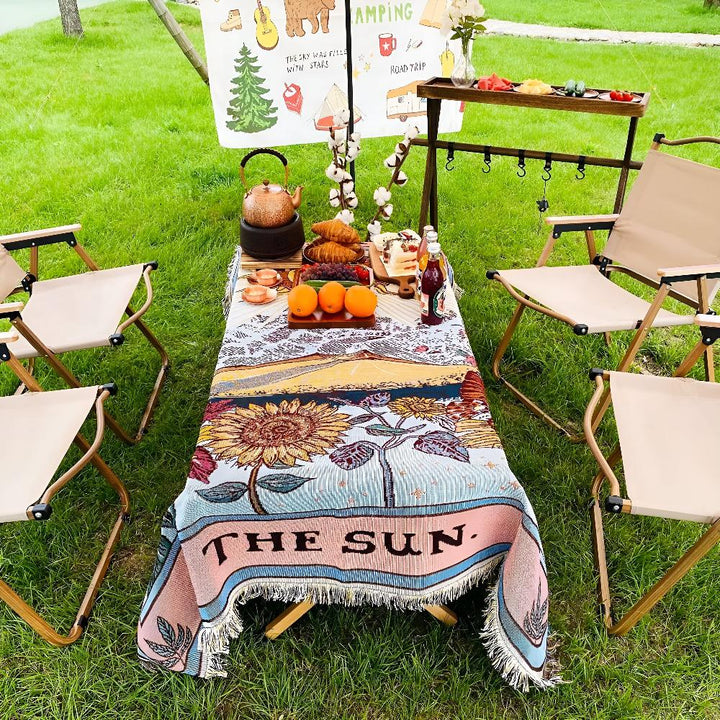 Lisslune | Boho Sun Tapestry Blanket