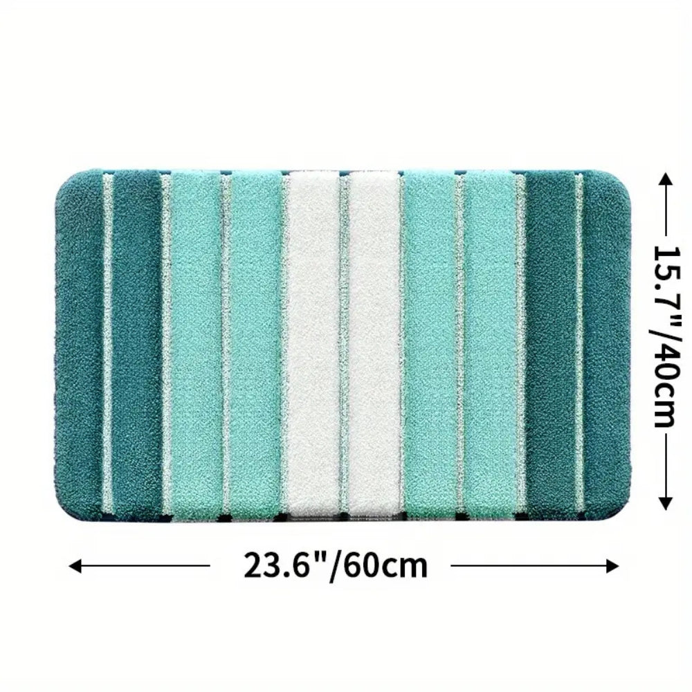 Lisslune | Lumiere Striped Absorbent Bath Mat