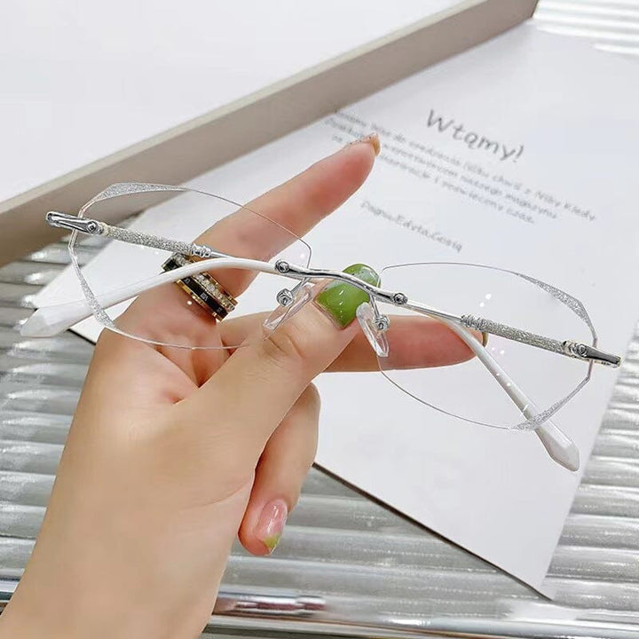 Lisslune | Fashionable rimless blue light blocking reading glasses