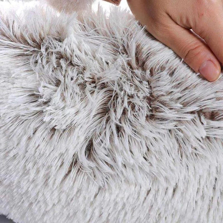 Lisslune | Long Plush Donut Pet Bed with Washable Cover and Non-Slip Base