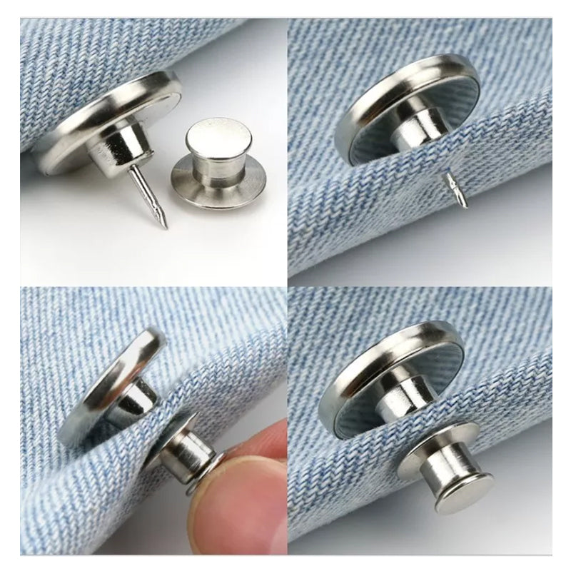 Lisslune | Removable Metal Jeans Button