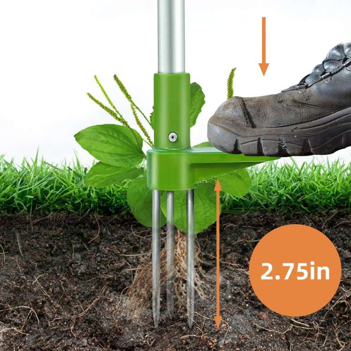 Lisslune | RootRipper Garden Weed Puller Tool - Heavy-Duty Handheld Weeder for Efficient Weed Removal in Lawns & Gardens