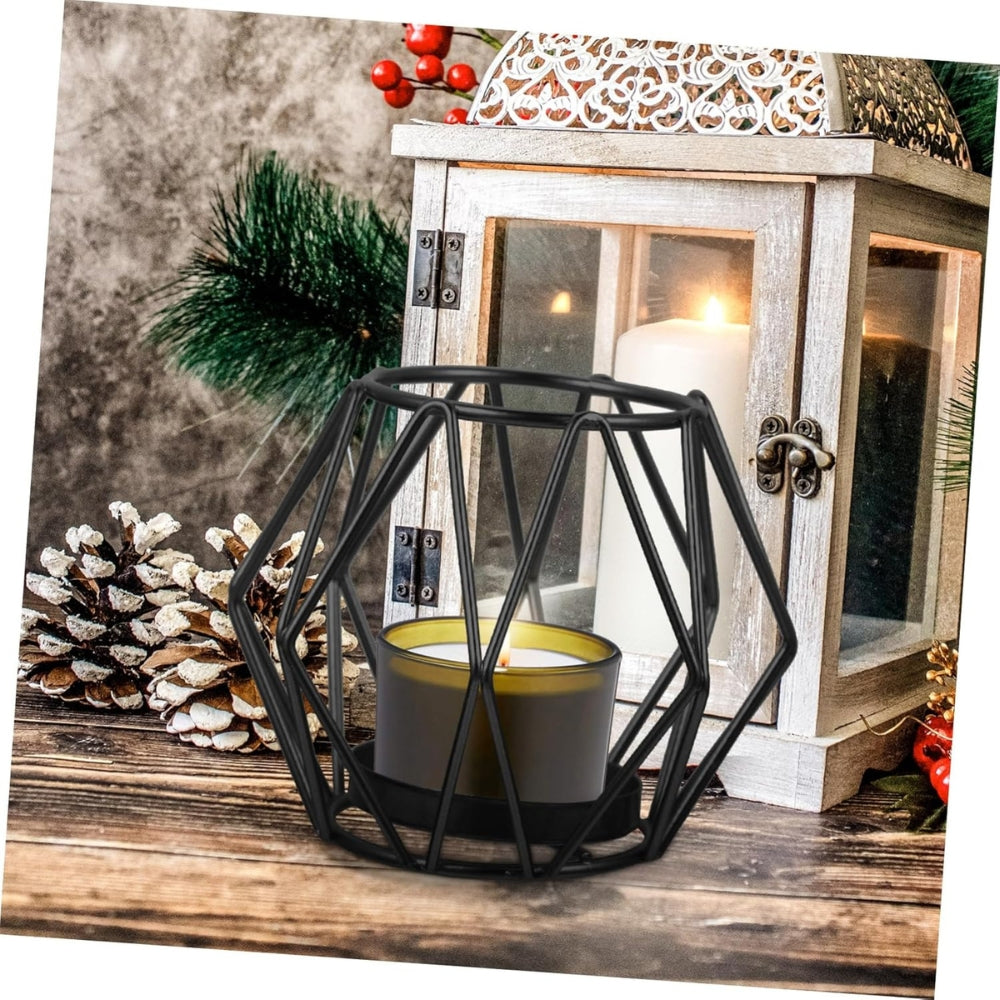 Lisslune | Wireframe Sleek Iron Candle Holder