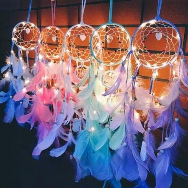 Lisslune | LumeDrøm Decorative Dreamcatcher – Magical Atmosphere with LED Lights