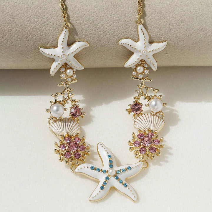 Lisslune | Shell Starfish Pearl Necklace