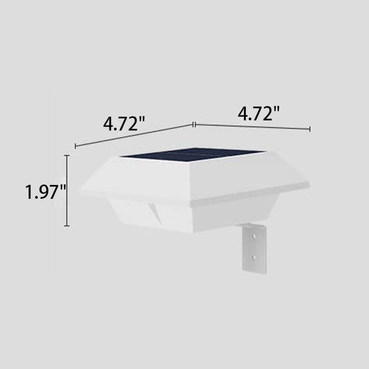 Lisslune | Solar UFO Shape Design Fence Light LED Outdoor Wall Lamp