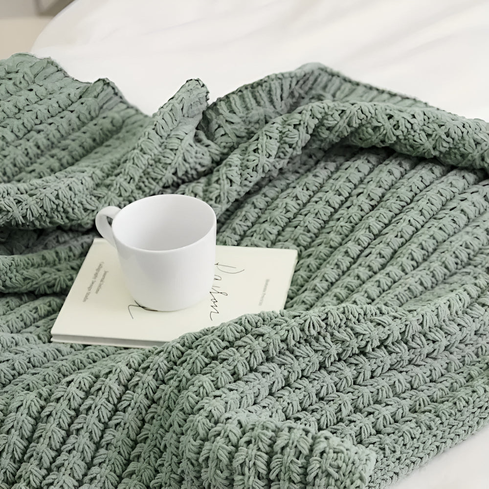 Lisslune | Vintage Chunky Knit Blanket