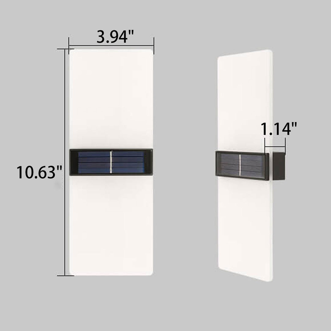 Lisslune | LumaZen Solar LED Wall Lamp | Weatherproof | Solar Powered Outdoor Lighting | Garden & Patio Decor