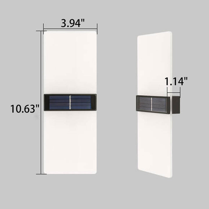Lisslune | LumaZen Solar LED Wall Lamp | Weatherproof | Solar Powered Outdoor Lighting | Garden & Patio Decor