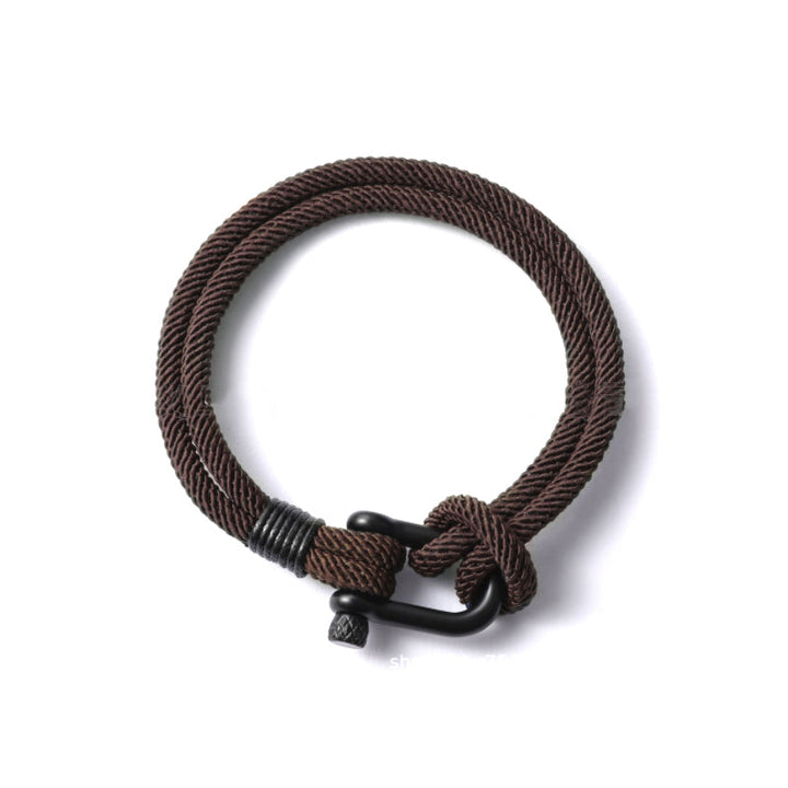 Lisslune | U-shaped buckle nylon braided bracelet