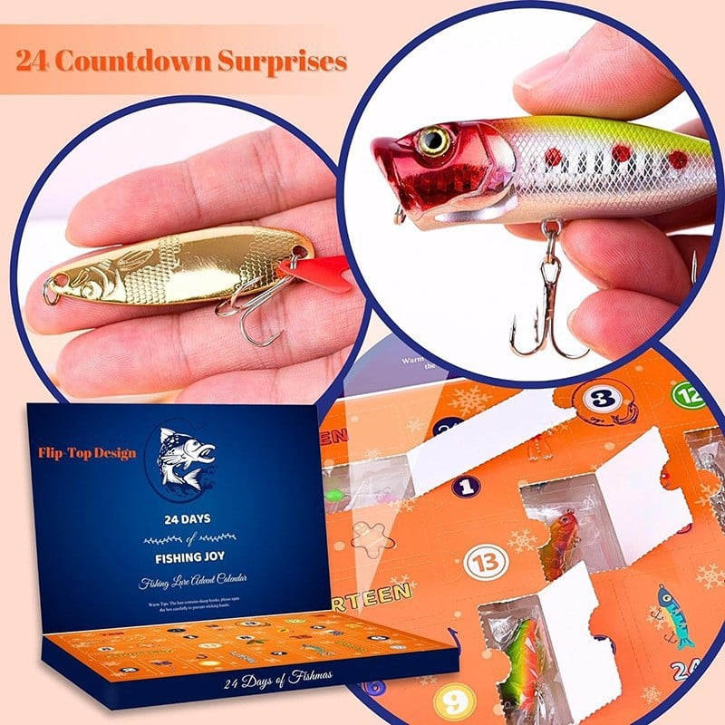 Lisslune | 24 Days Christmas Countdown Fish Tackle Set