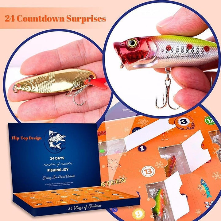 Lisslune | 24 Days Christmas Countdown Fish Tackle Set