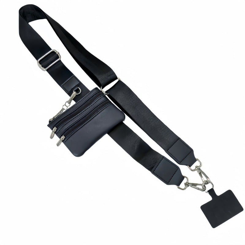 Lisslune | Adjustable Phone Lanyard Crossbody Strap with Wallet
