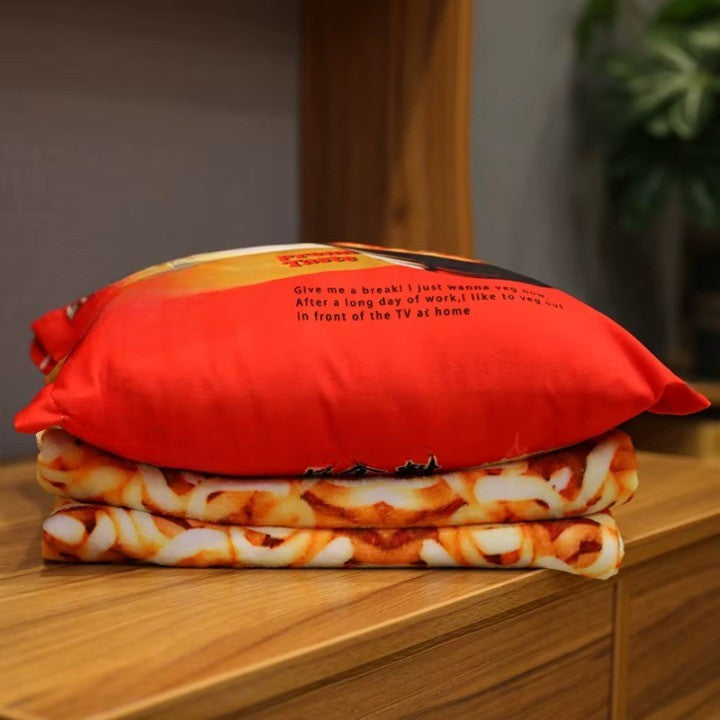 Lisslune | Comfort Food Noodle Snuggle Throw Blanket