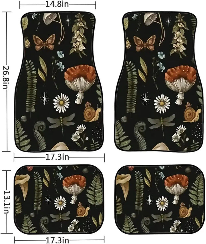 Lisslune | Universal Mushroom Design Car Mats