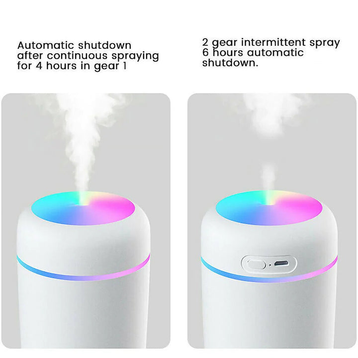 Lisslune | 300Ml Humidifier Portable USB Ultrasonic Dazzle Cup Aroma Diffuser Cool Mist Maker Humidifier Cleaner with Romantic Light
