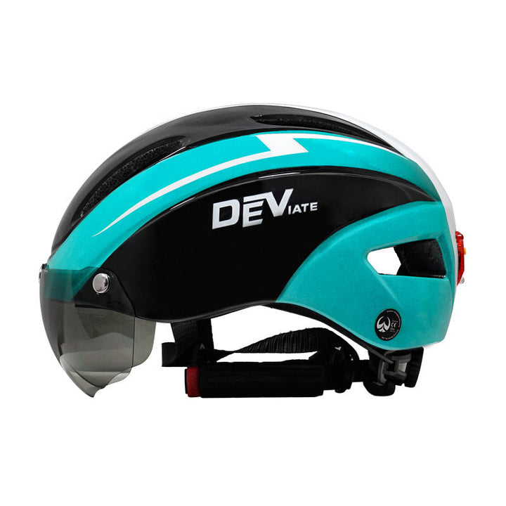 Lisslune | Bicycle Helmet Rider Helmet Sporty Helmet Glasses Rider Helmet Safety Light