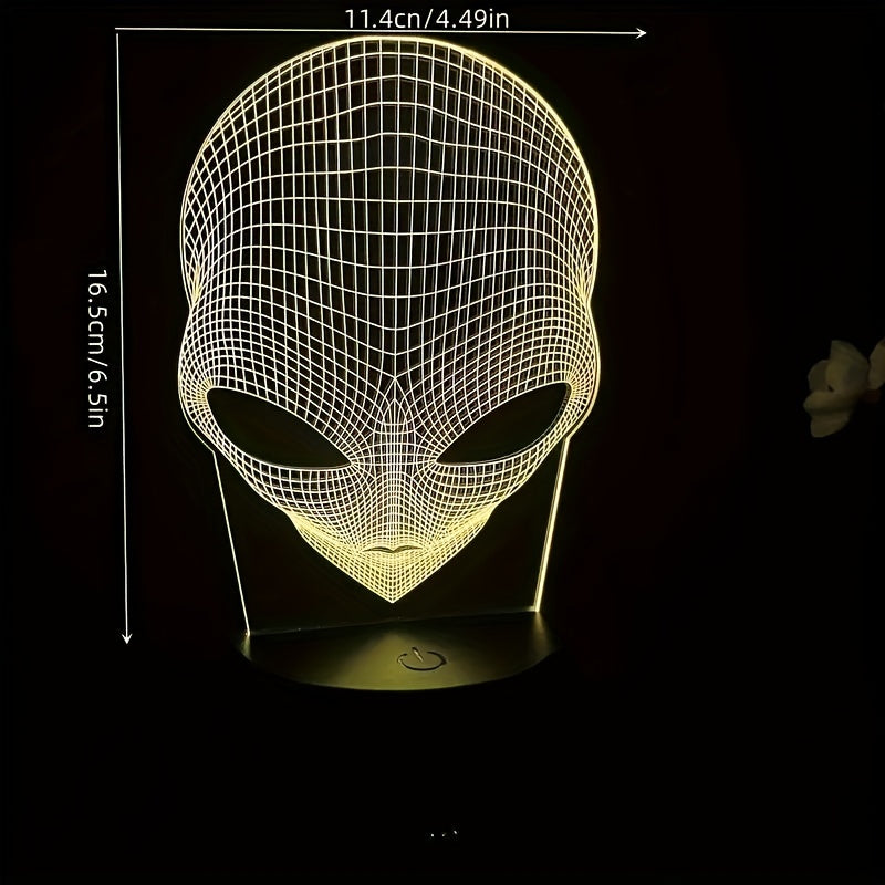 Lisslune | AstroLight – 3D-alien lamp with LED color lighting and touch control