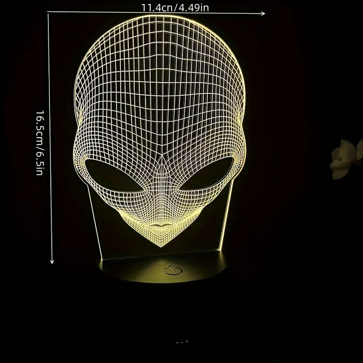 Lisslune | AstroLight – 3D-alien lamp with LED color lighting and touch control