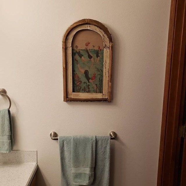 Lisslune | Swimming Wall Art Bathroom Decor