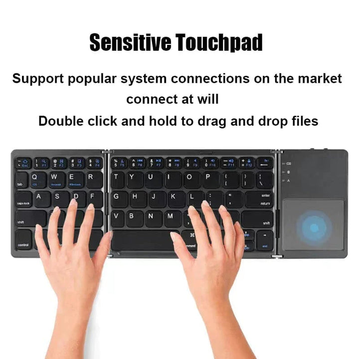 Lisslune | Foldable Bluetooth Keyboard with Touchpad
