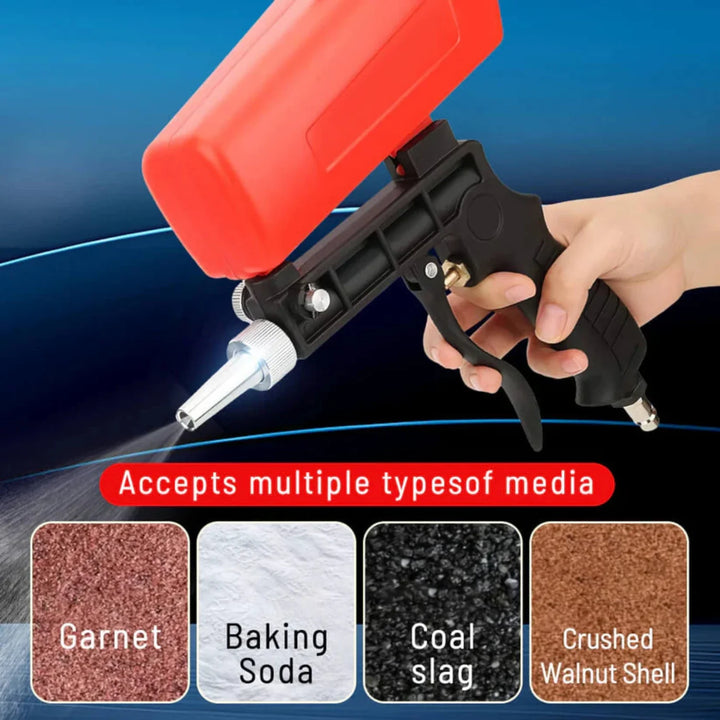 Lisslune | Portable Gravity Sandblasting Gun, with Portable Precision