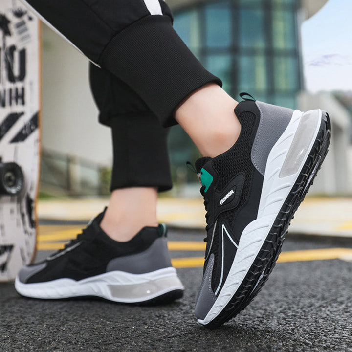 Lisslune | Breathable Men's Sneakers with Color Accent