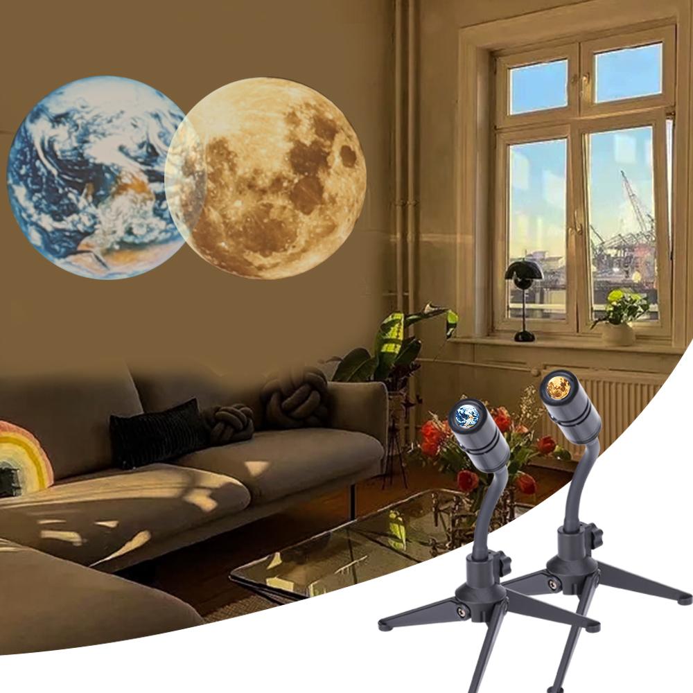 Lisslune | Projection lamp - EarthGlow - LED earth design - Inspired curiosity