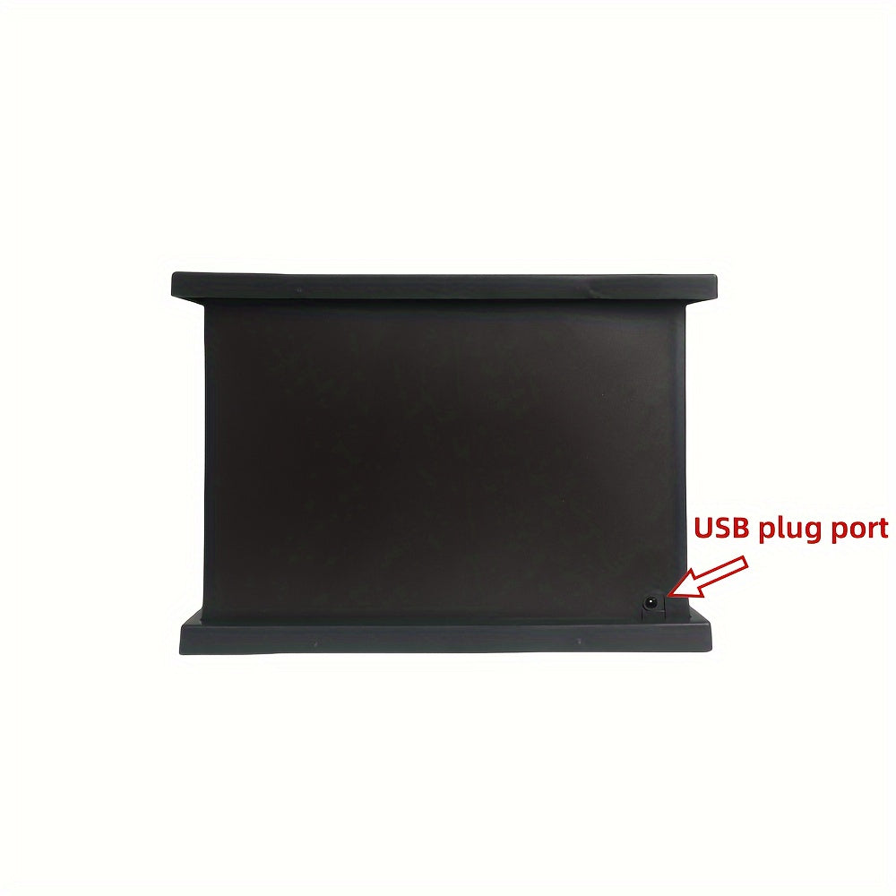 Lisslune | Cozy rectangular fireplace lantern stove lamp - Realistic simulation flame lights