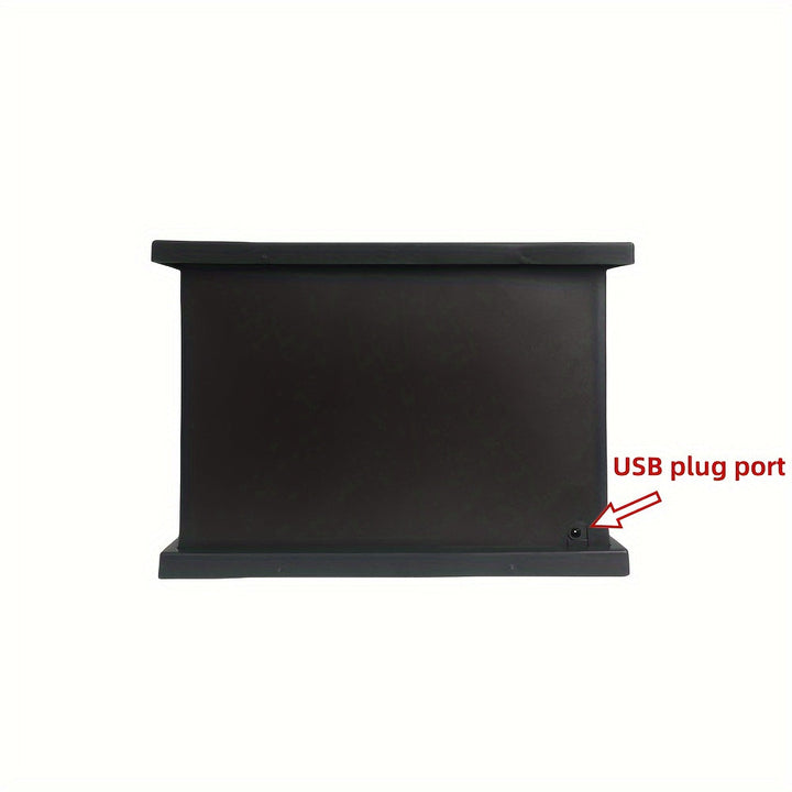 Lisslune | Cozy rectangular fireplace lantern stove lamp - Realistic simulation flame lights