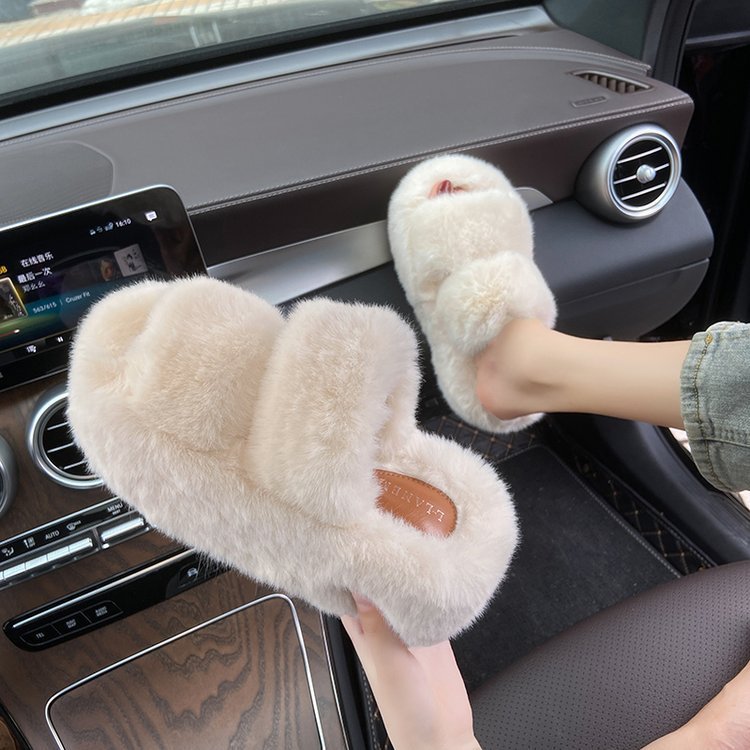 Lisslune | Leisure Fleece-lined Platform Slippers