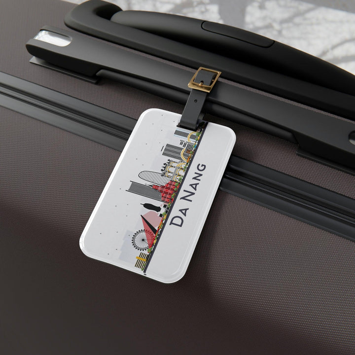 Lisslune | Chic Acrylic Travel Luggage Tag with Stylish Leather Handle