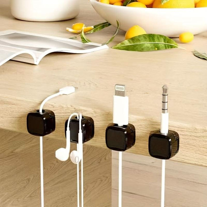 Lisslune | Magnetic Cable Organizer Clip for Desk & Office