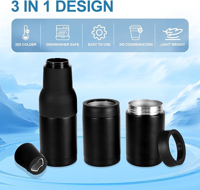 Lisslune | Beer Bottle and Can Cooler with Beer Opener