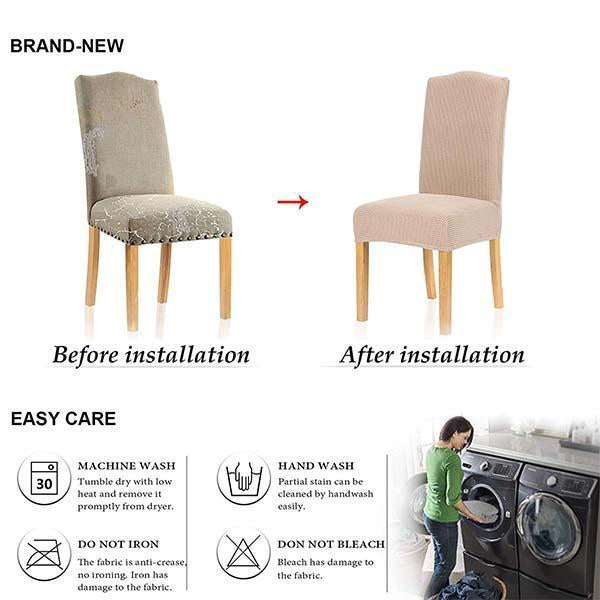 Lisslune | Waterproof elastic cover for dining chairs