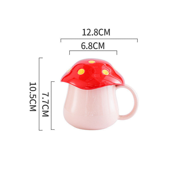 Lisslune | Creative Mushroom Ceramic Mug Student Lover Mug