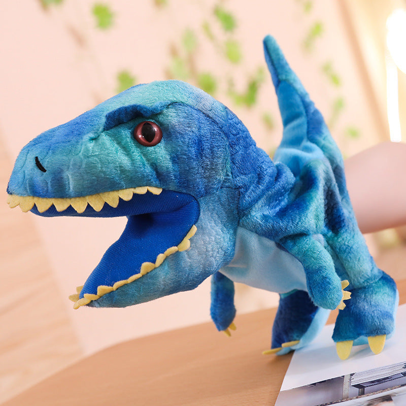 Lisslune | Dinosaur Hand Puppet-Blue