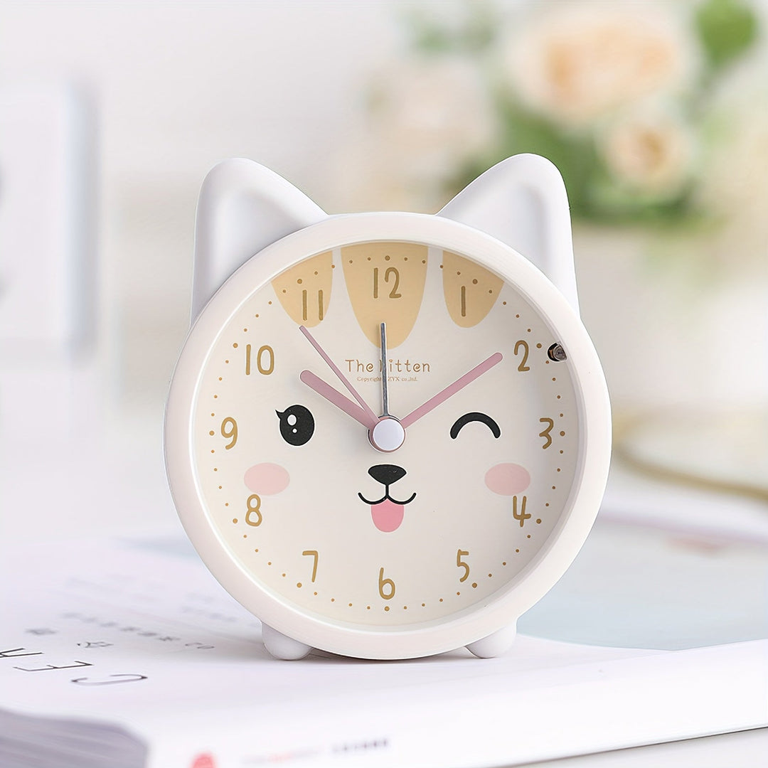 Lisslune | Children's Alarm Clock with Night Light – Quiet, Rabbit Pattern & Compact Design