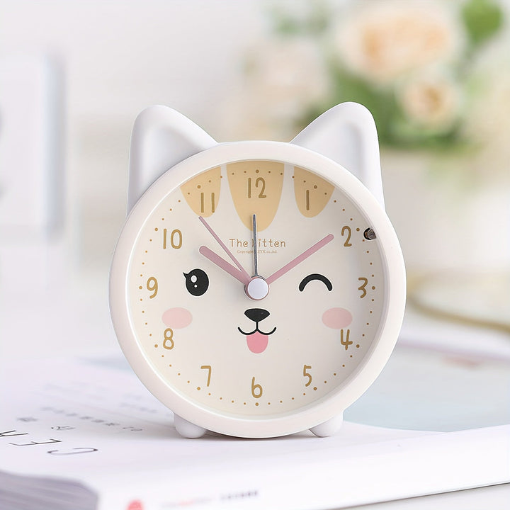 Lisslune | Children's Alarm Clock with Night Light – Quiet, Rabbit Pattern & Compact Design