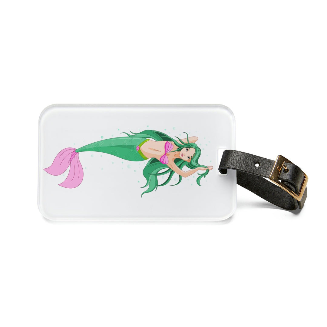 Lisslune | Chic mermaid-inspired luggage tag with adjustable leather strap