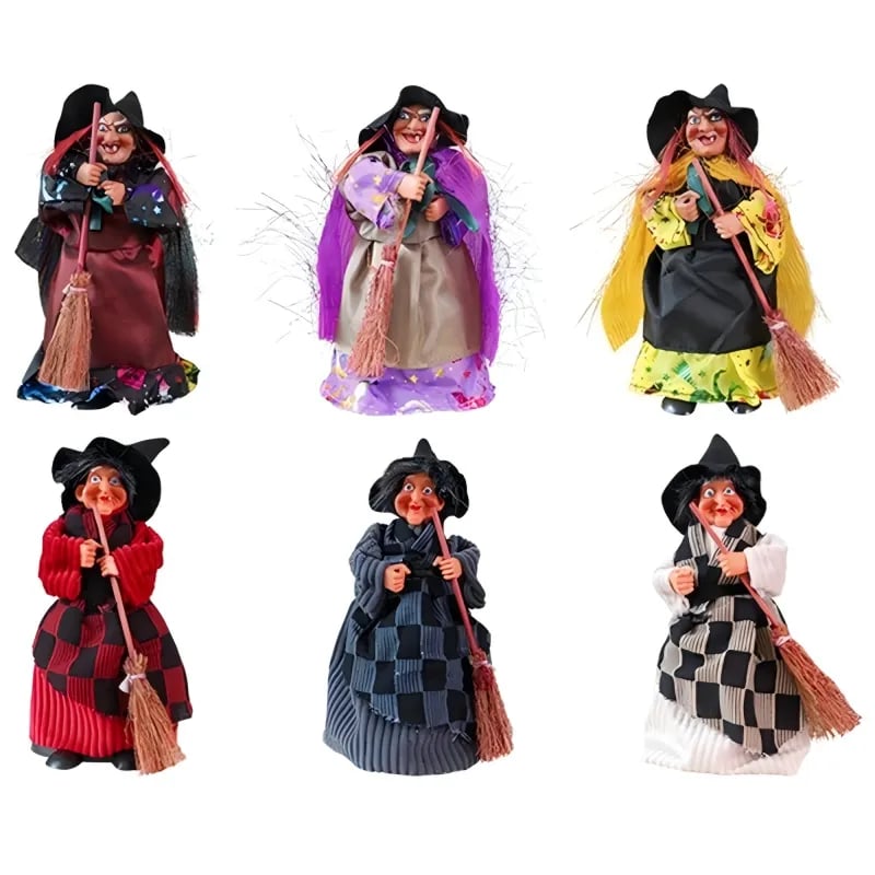 Lisslune | Halloween Witch Doll Statue Decor Desktop