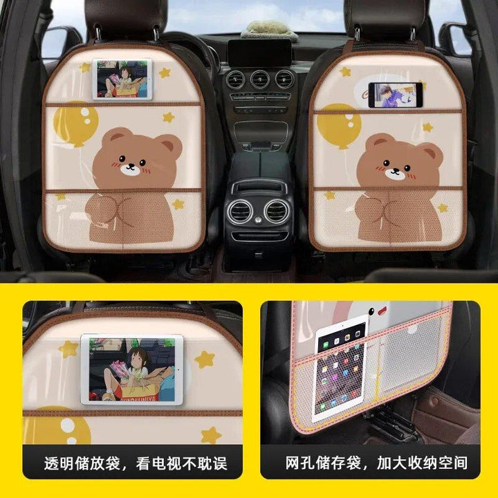 Lisslune | Waterproof cartoon car seat back protector for children