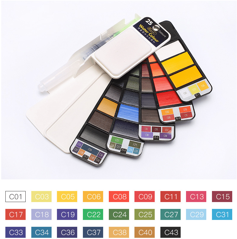Lisslune | Handy Watercolor Travel Kit