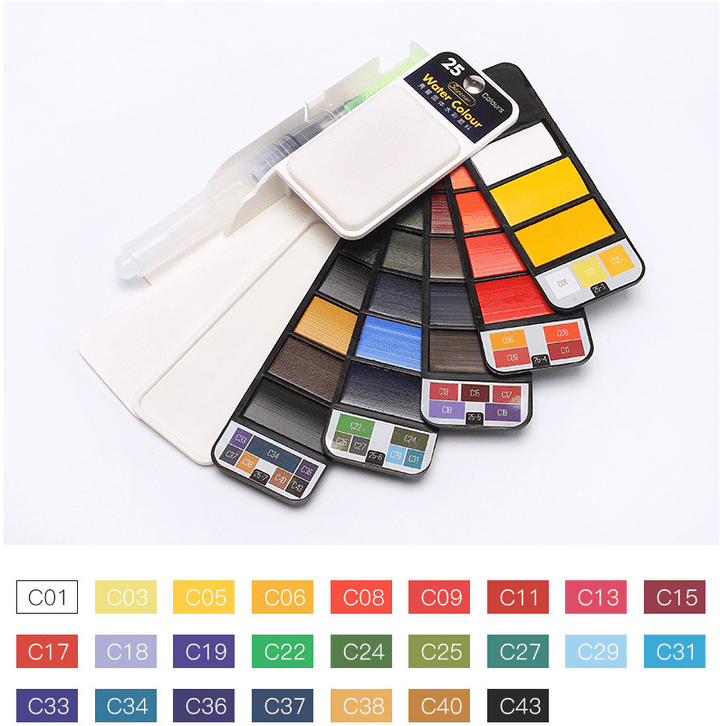 Lisslune | Handy Watercolor Travel Kit