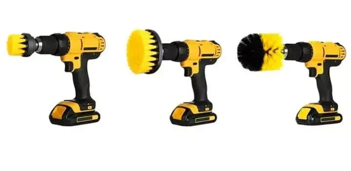 Lisslune | 3-Piece Drill Brush Cleaning Attachment Set